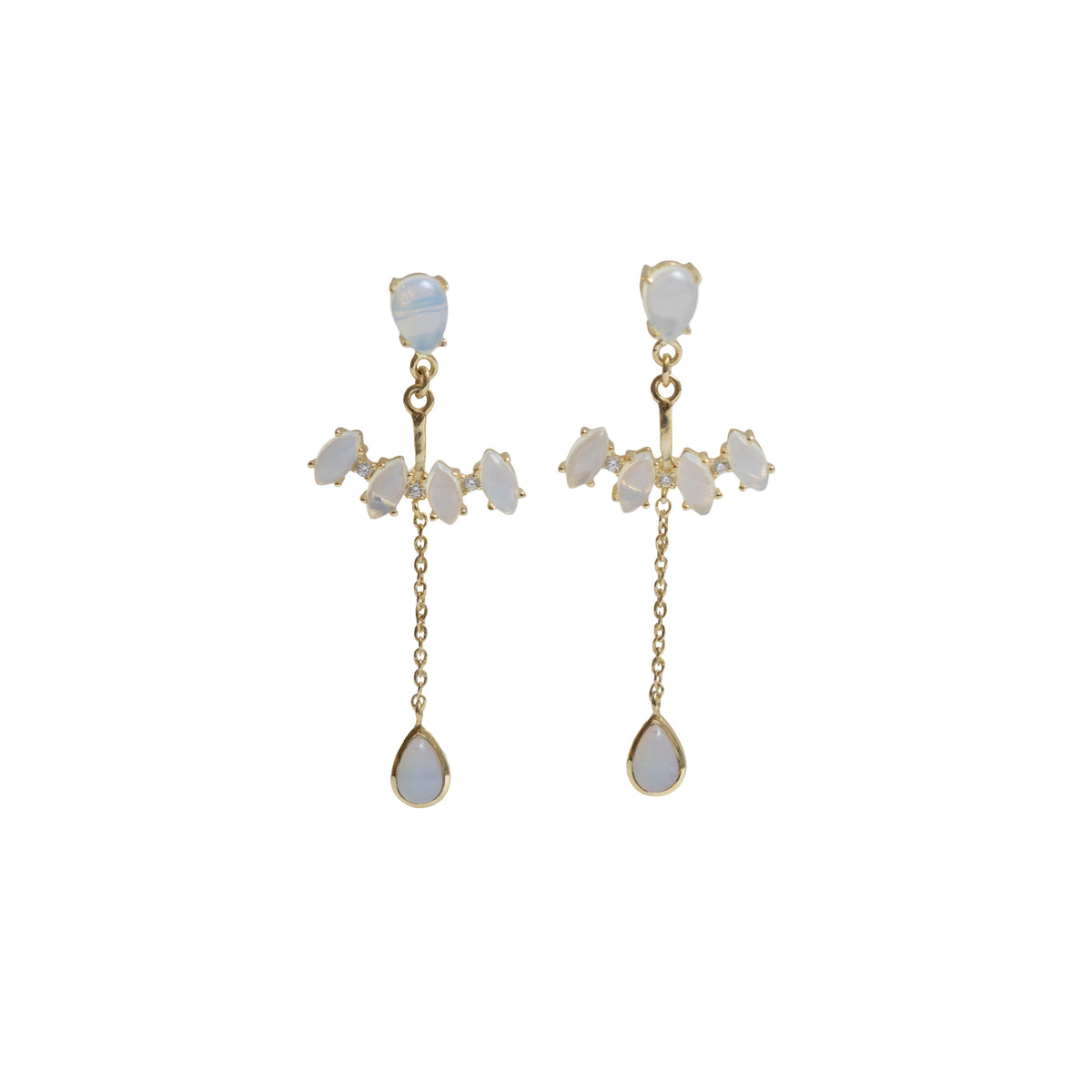 Moonstone Teardrop Dangle Earring