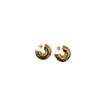 Gold Thick Hoop Earrings