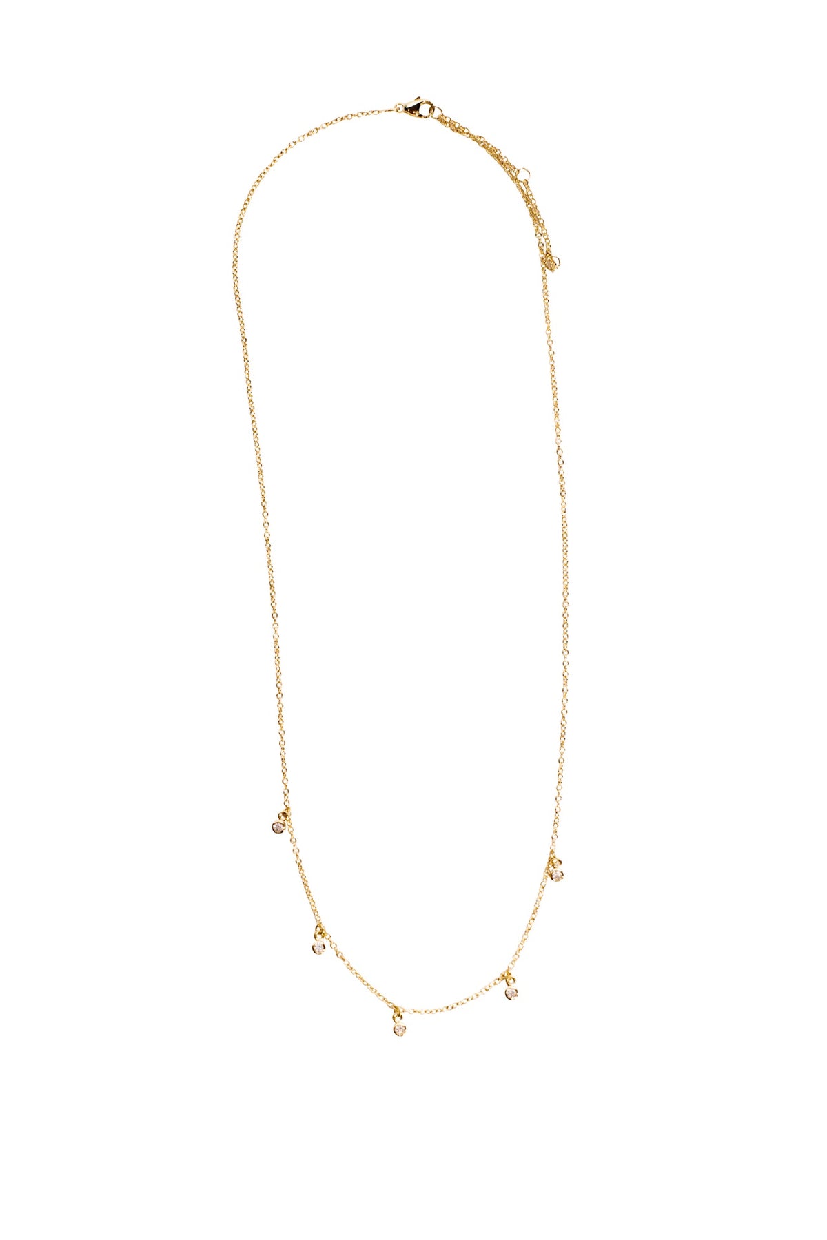 Bezel Necklace - 16" + 2" Extender