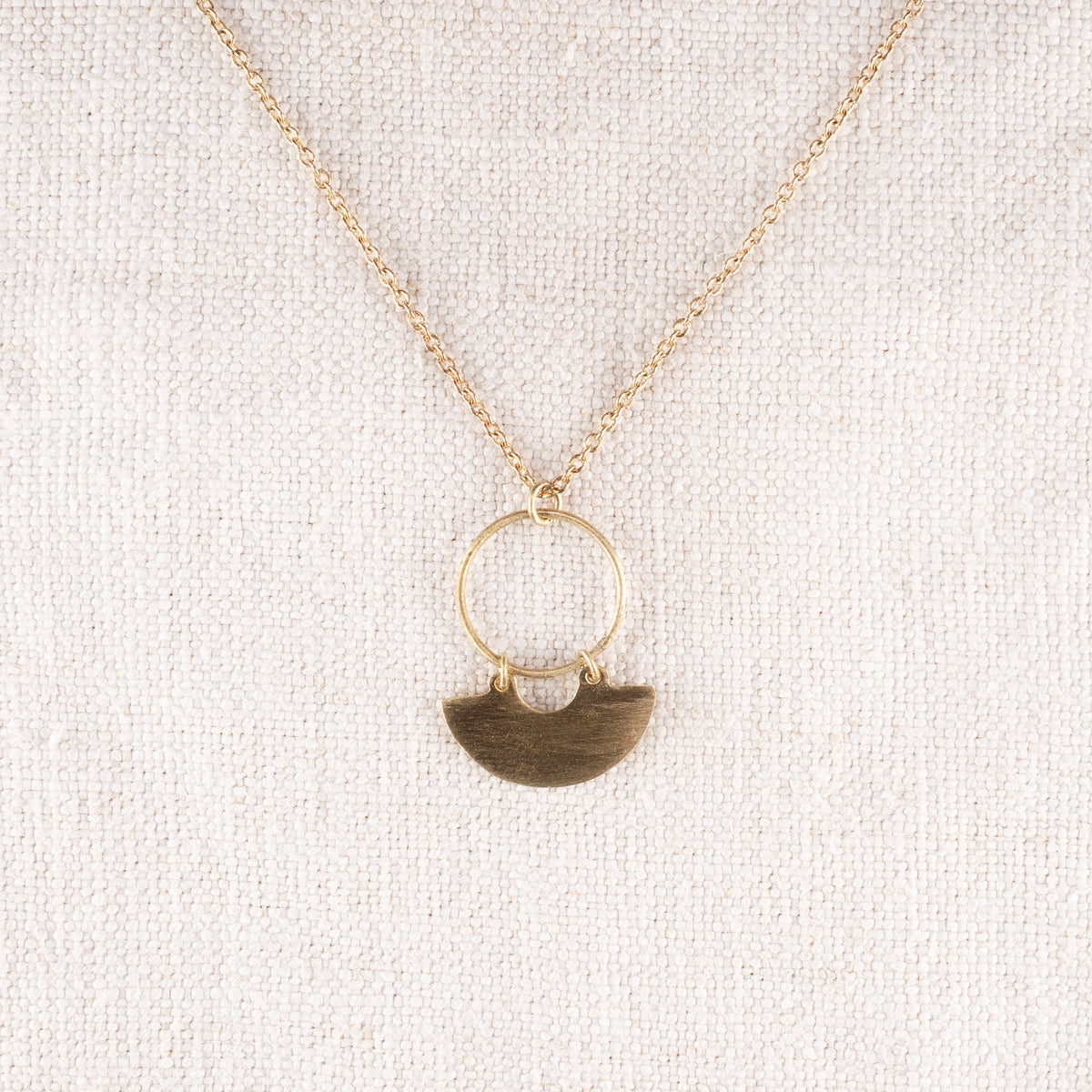 Brass Basin Necklace