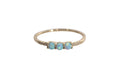 Triple Opal Ring with Stone Accents - Size