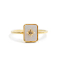 Mother of Pearl Starburst Ring