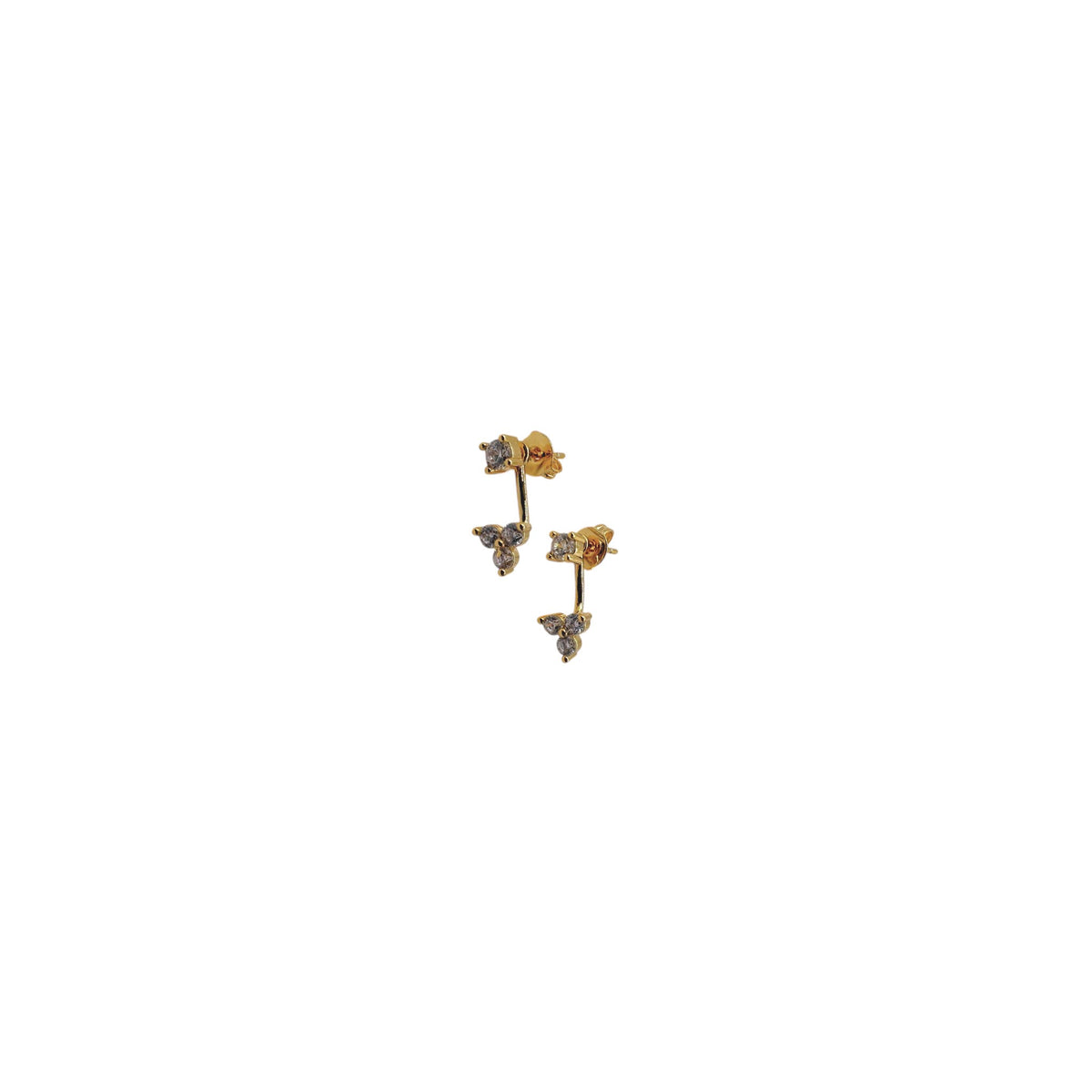 White Opal Stud Dangle