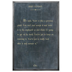 John Lennon Art Print - Grey Wood