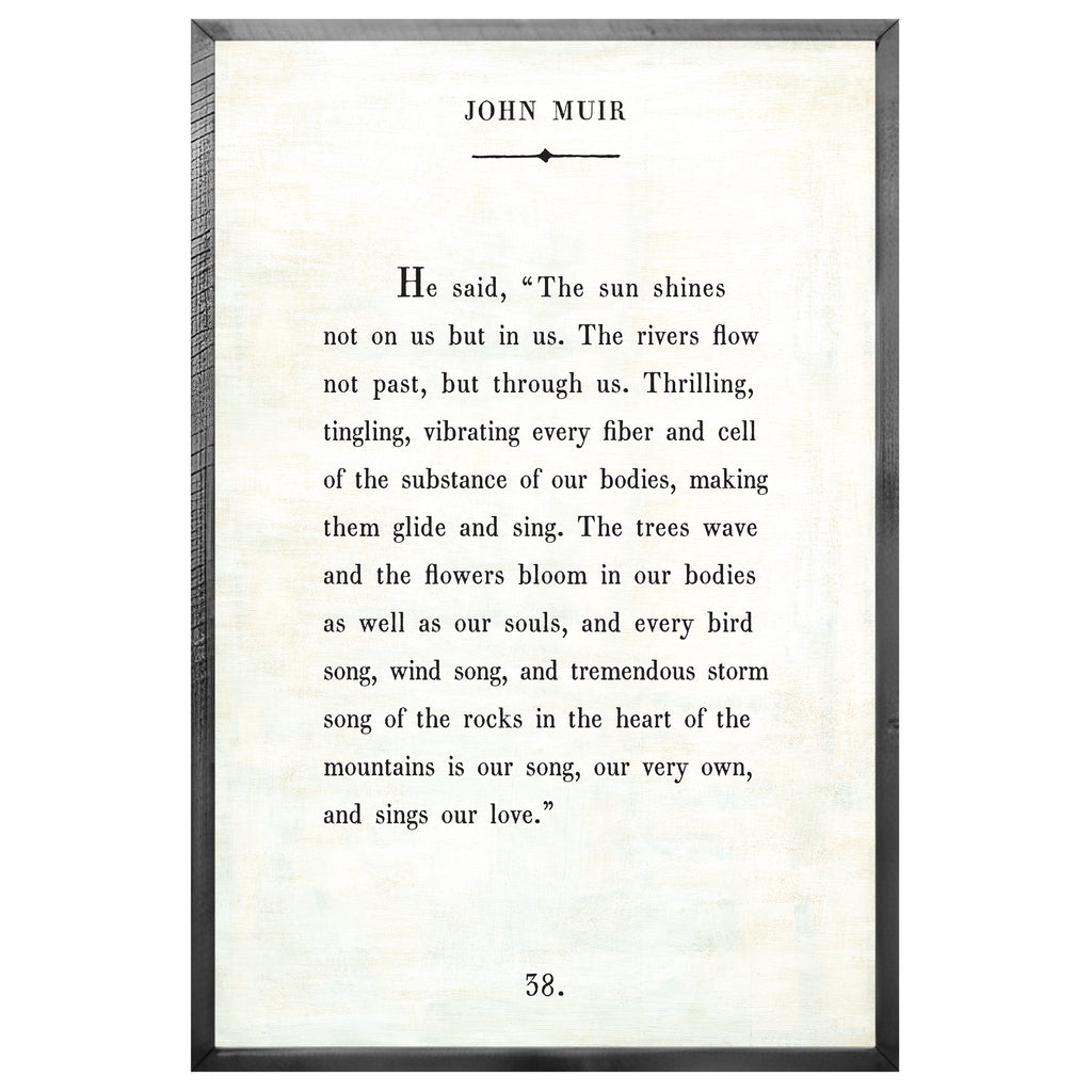 John Muir Art Print - Grey Wood