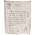 Lao Tzu Canvas Wall Tarp - 31.5x40