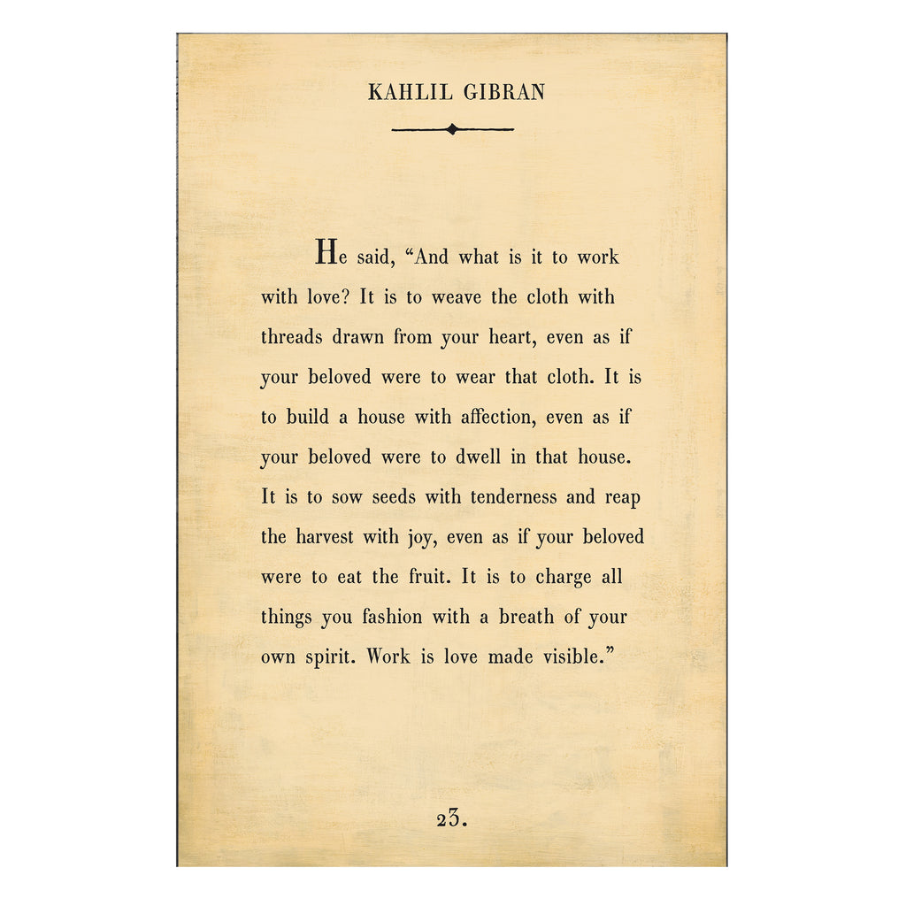 Kahlil Gibran Art Print - Gallery Wrap