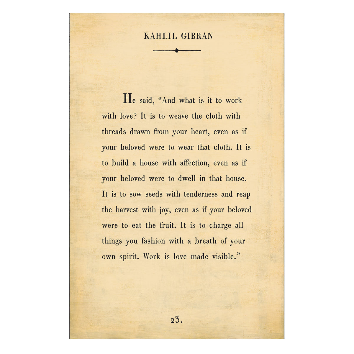Kahlil Gibran Art Print - Gallery Wrap