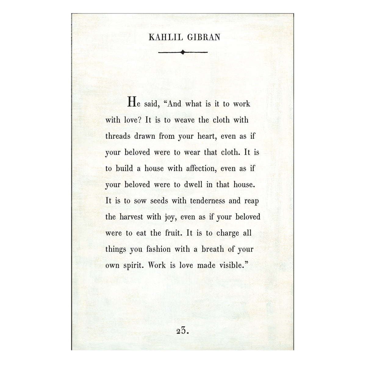 Kahlil Gibran Art Print - Gallery Wrap