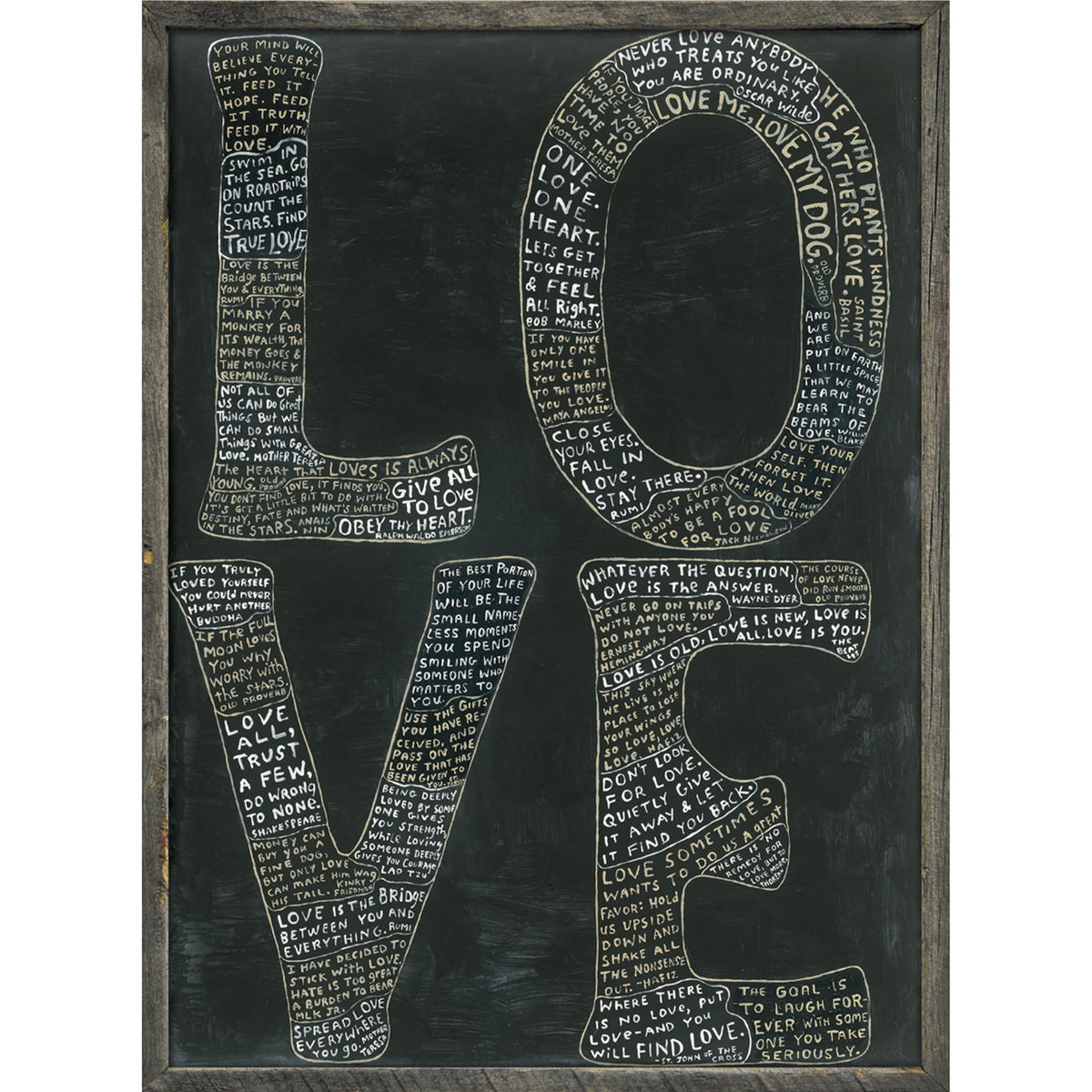 L-O-V-E Art Print - Quick Ship