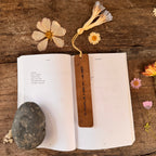 Be Awesome Be A Book Nut Leather Bookmark
