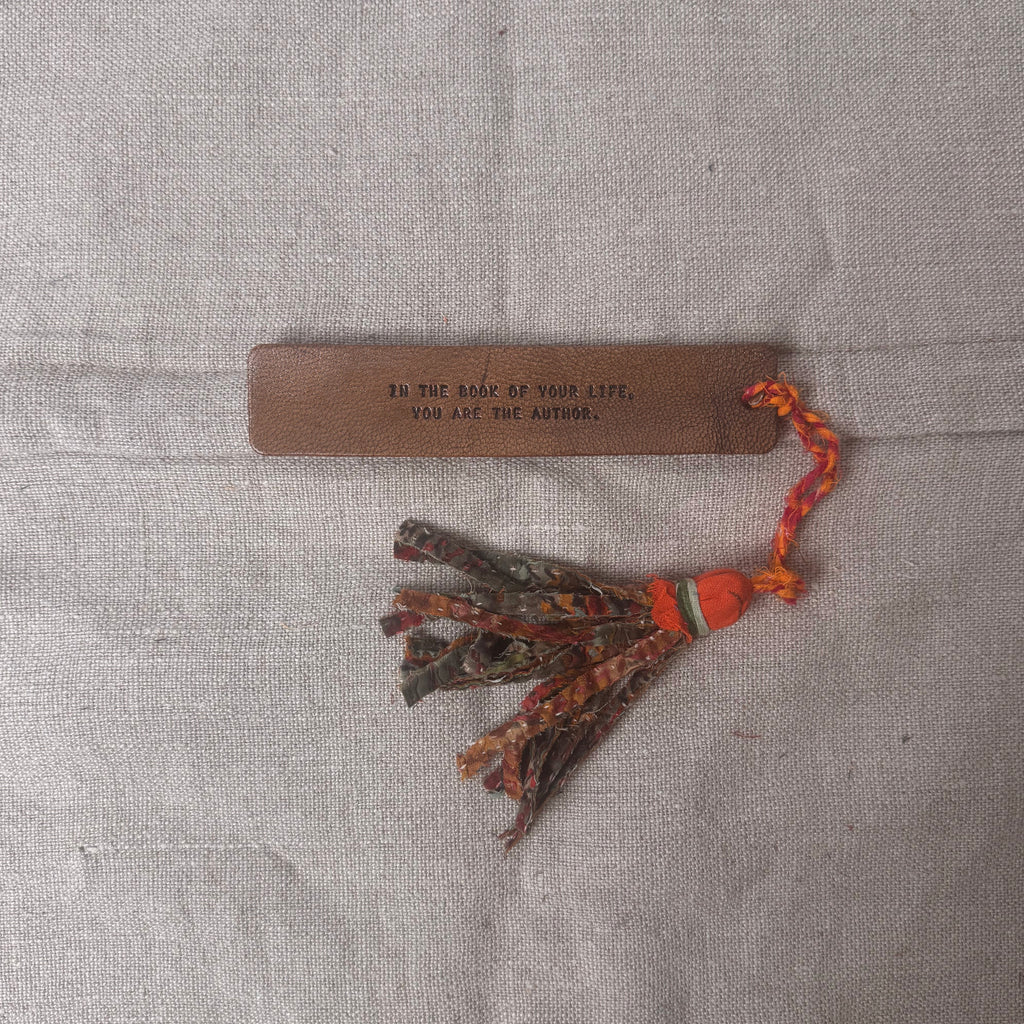 In The Book Of Your Life Kantha Tassle Bookmark
