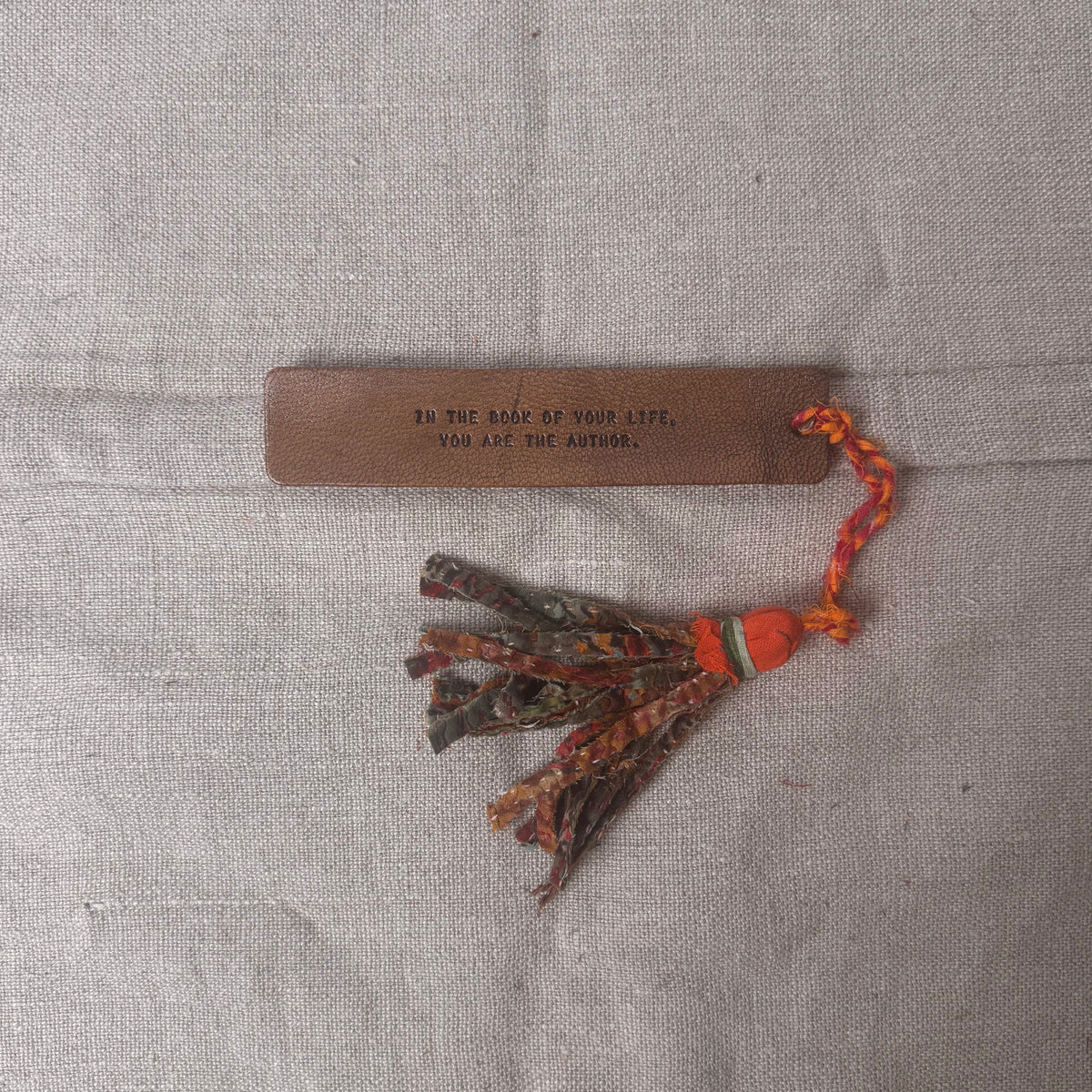 In The Book Of Your Life Kantha Tassle Bookmark