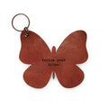 Follow Your Bliss Butterfly Leather Keychain - 3x3