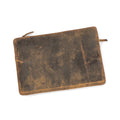***Scratched Brown Leather Laptop/Computer Sleeve 14.75"x10"fin