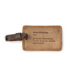***Coddiwomple Leather Luggage Tag - Maple