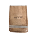 Don't Look Back Mini Signature Leather Journal - Maple