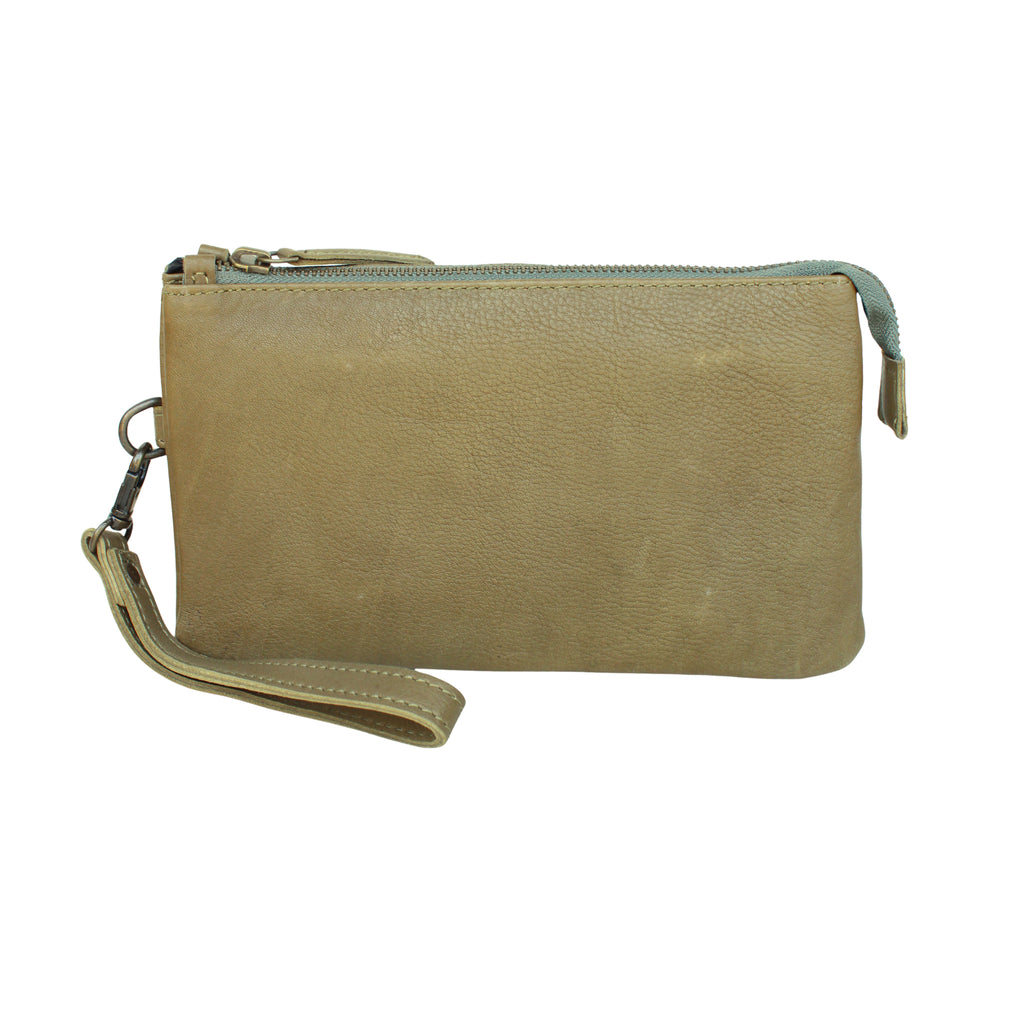 Triple Wristlet- Moss