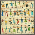 Little People Art Print - Grey Wood