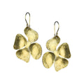 Liza Earrings - Brass, Flower