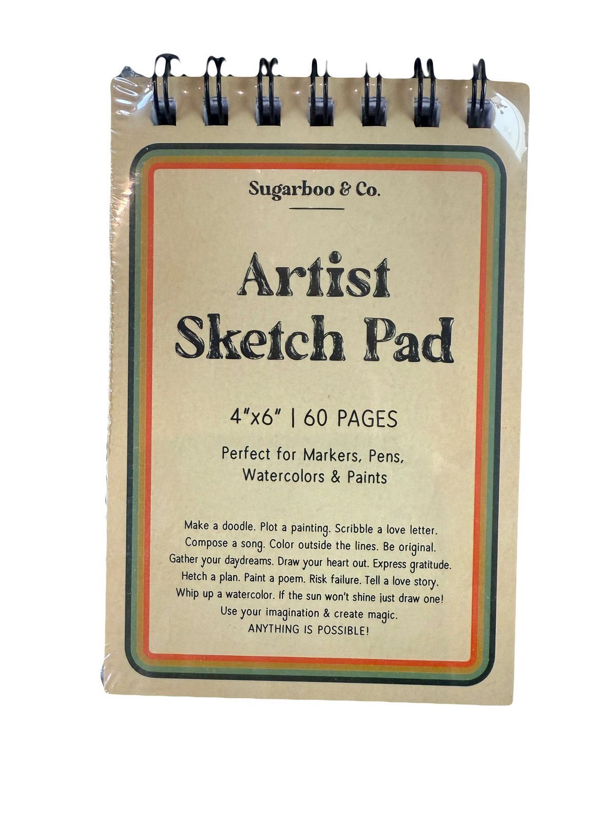 4x6 Spiral Artist Sketch Pad