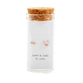 Message in a Bottle Earring Collection - Rose Gold Heart and Horseshoe