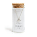 Message in a Bottle Necklace Collection - Evil Eye Silver