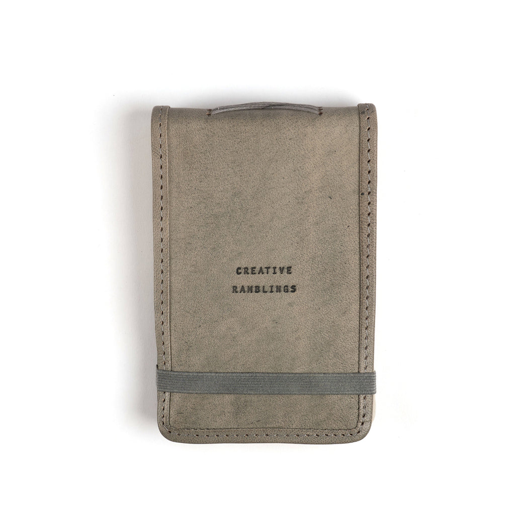 Mini Signature Leather Journals - Stone