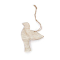 Dove Whitewash Wooden Ornament