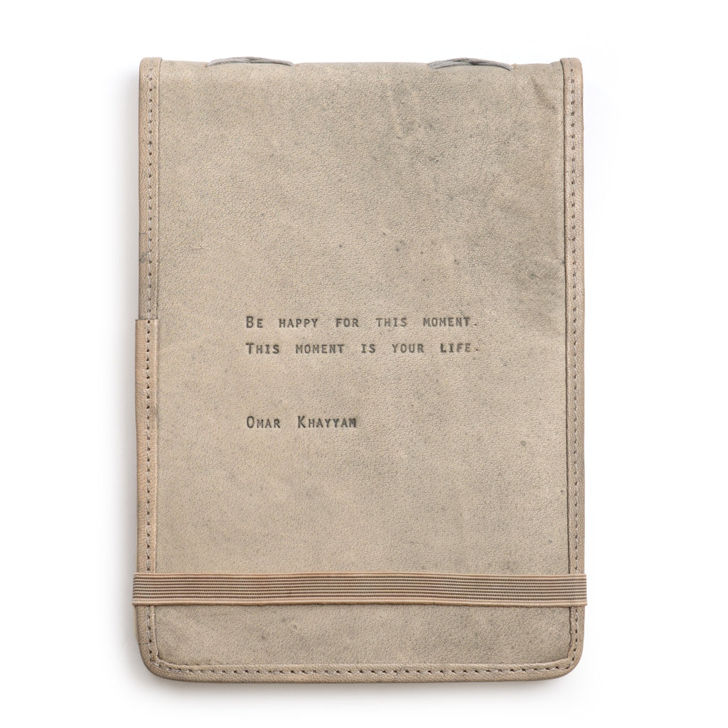 Omar Khayyam Signature Leather Journal - Stone