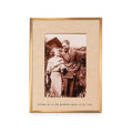Loving You Brass Linen Frame 8.5x7.5