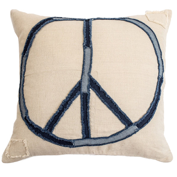 Peace Stitched Pillow 24x24