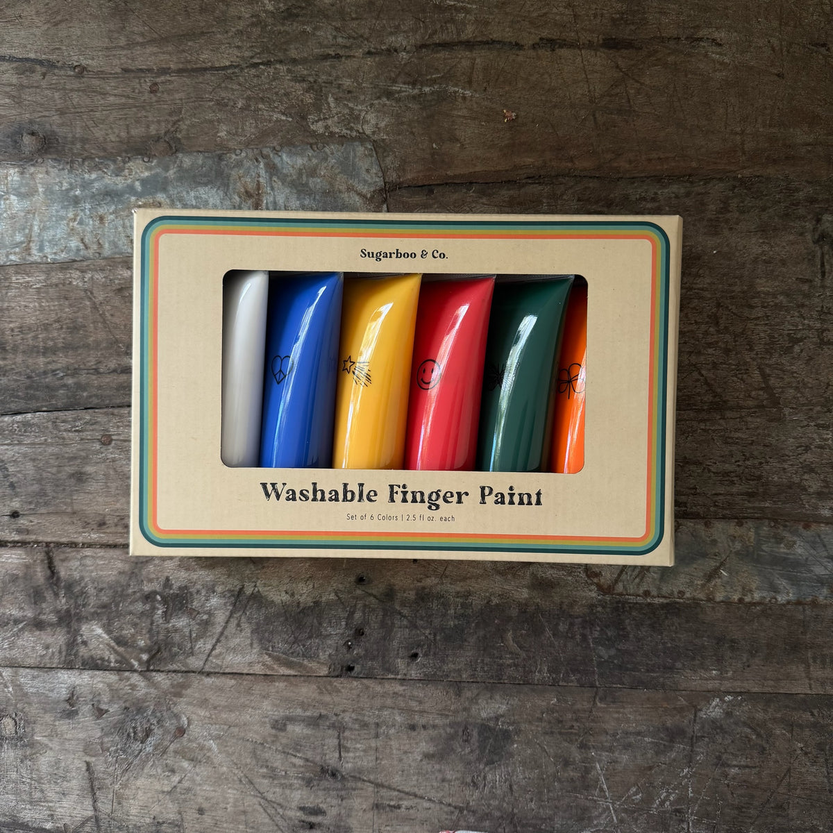 Washable Finger Paint - Set of 6