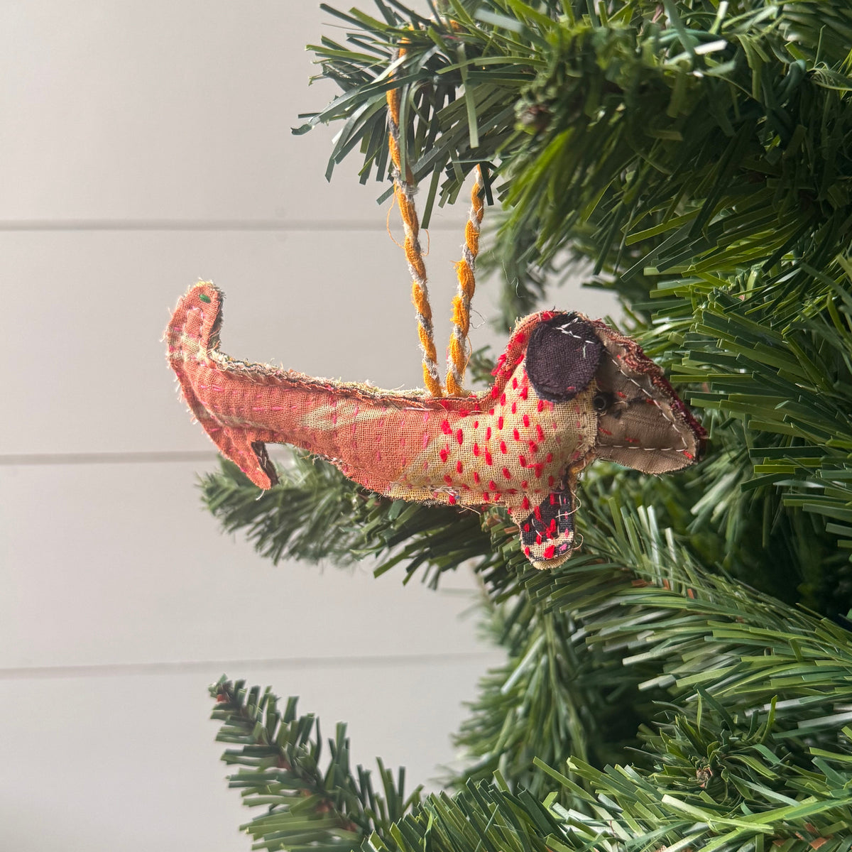 Kantha Dog Ornament