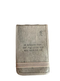 Do Something Today Mini Signature Leather Journal - Stone