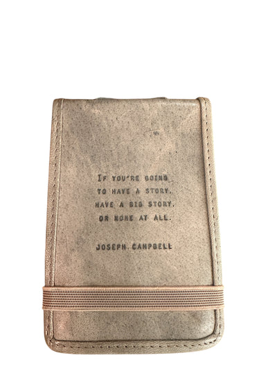 Mini Signature Leather Journals - Stone
