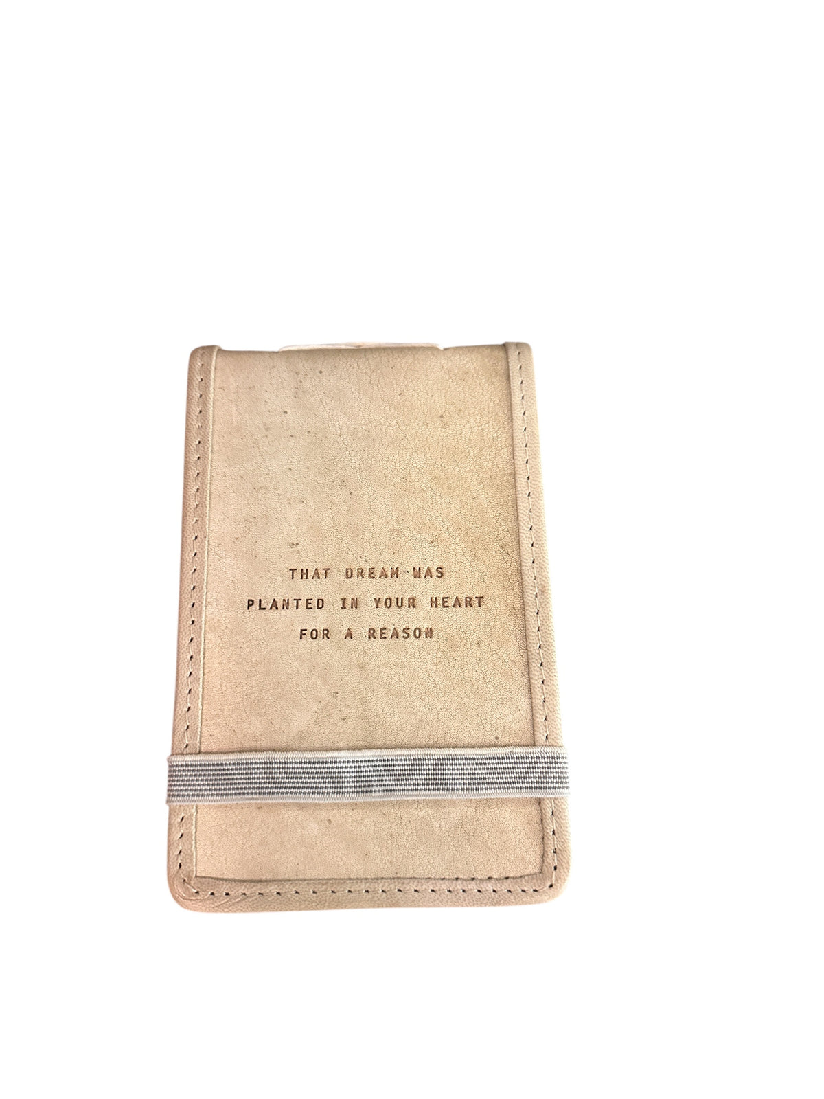 That Dream Was Planted Mini Signature Leather Journal - Honey