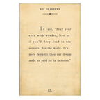 Ray Bradbury Art Print - Book Collection