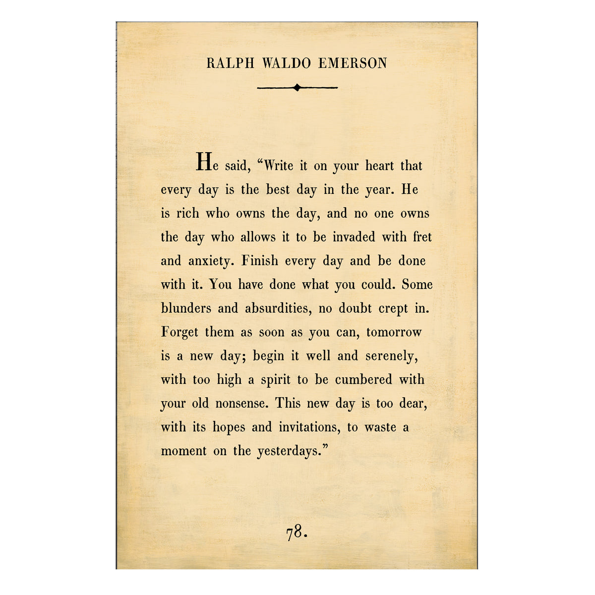 Ralph Waldo Emerson Art Print - Gallery Wrap