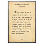 Ralph Waldo Emerson Art Print - Grey Wood