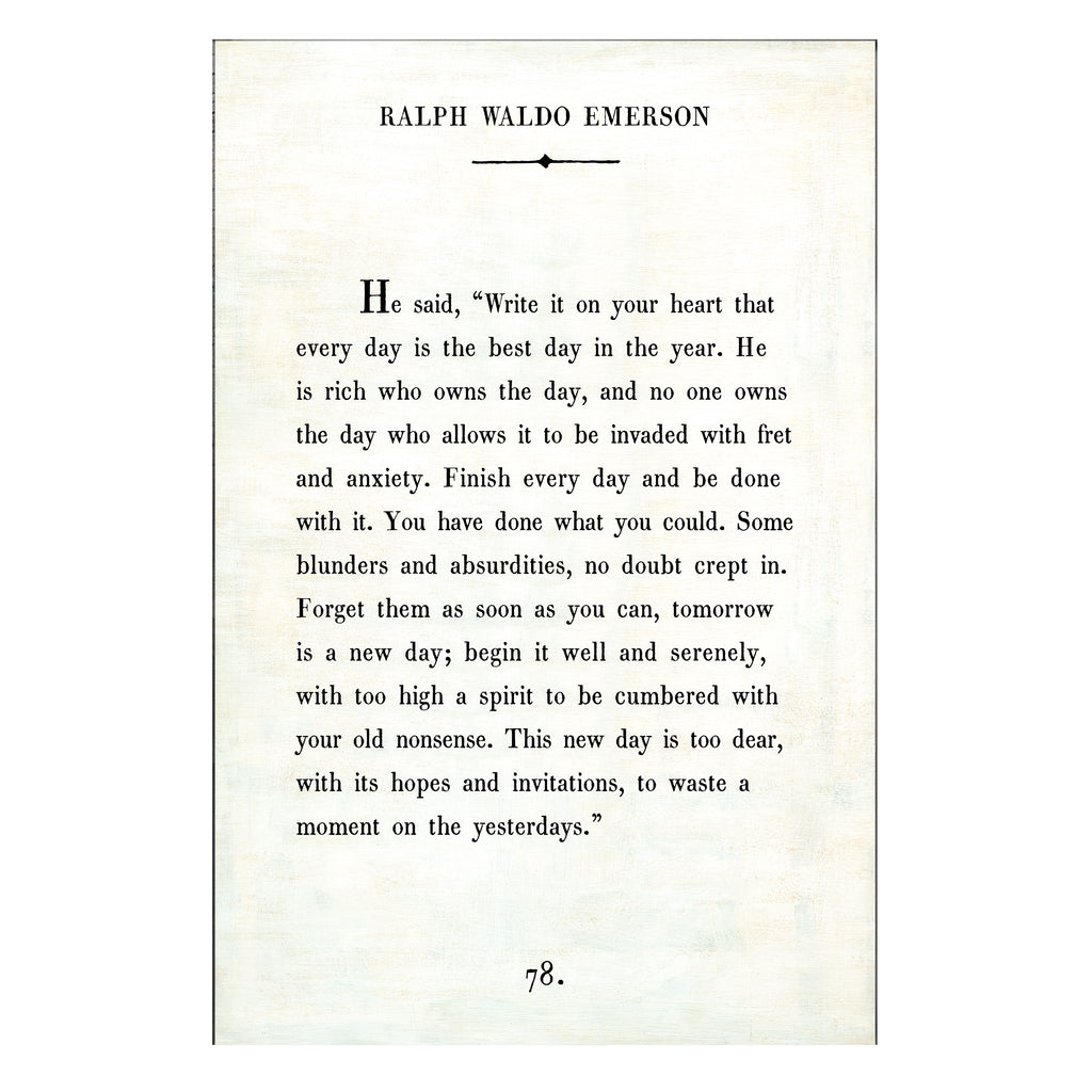Ralph Waldo Emerson Art Print - Gallery Wrap
