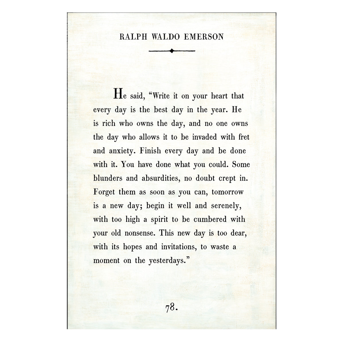 Ralph Waldo Emerson Art Print - Gallery Wrap