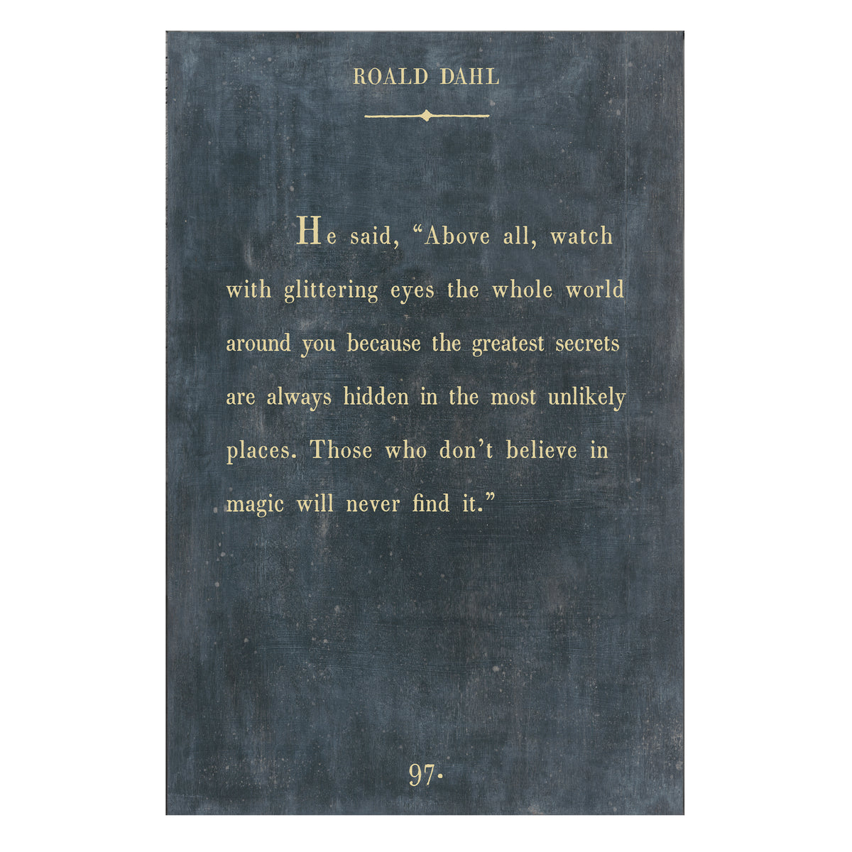 Roald Dahl Art Print - Book Collection