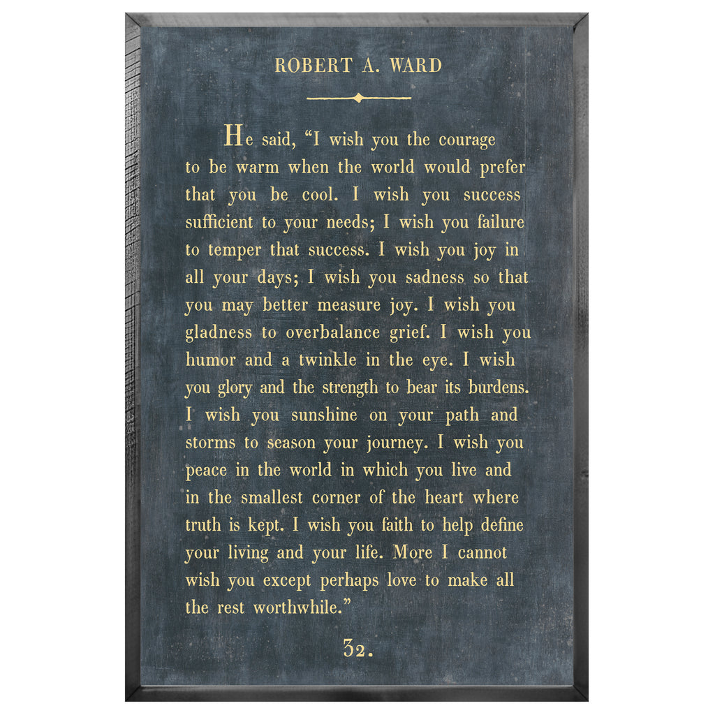 Robert A. Ward Art Print - Grey Wood