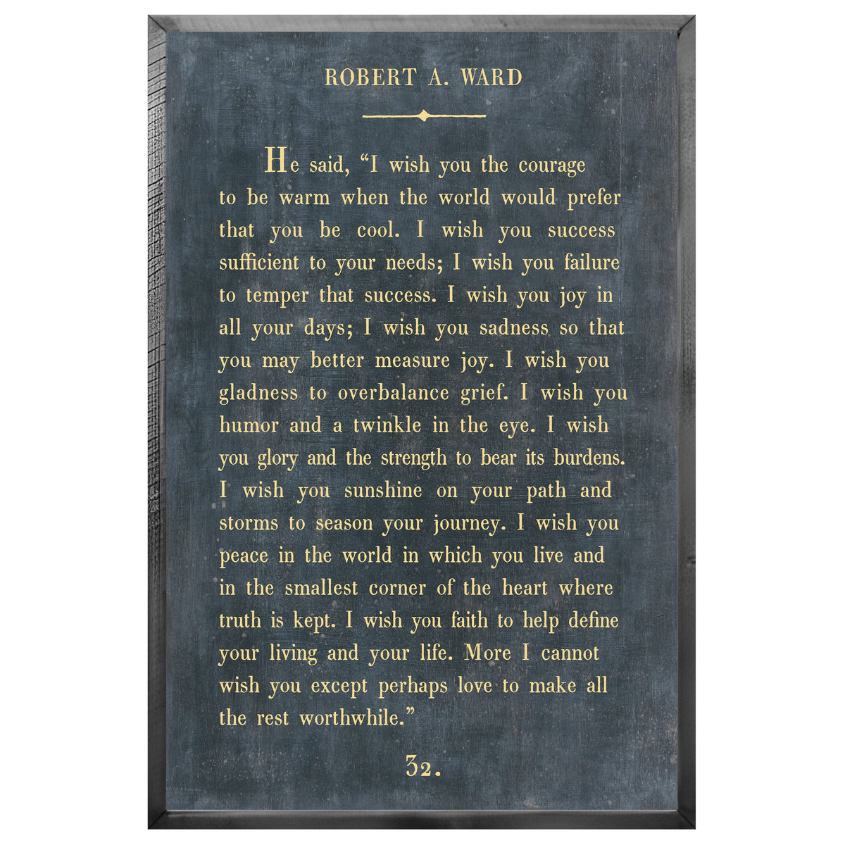 Robert A. Ward Art Print - Grey Wood