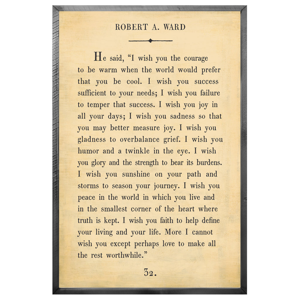 Robert A. Ward Art Print - Grey Wood