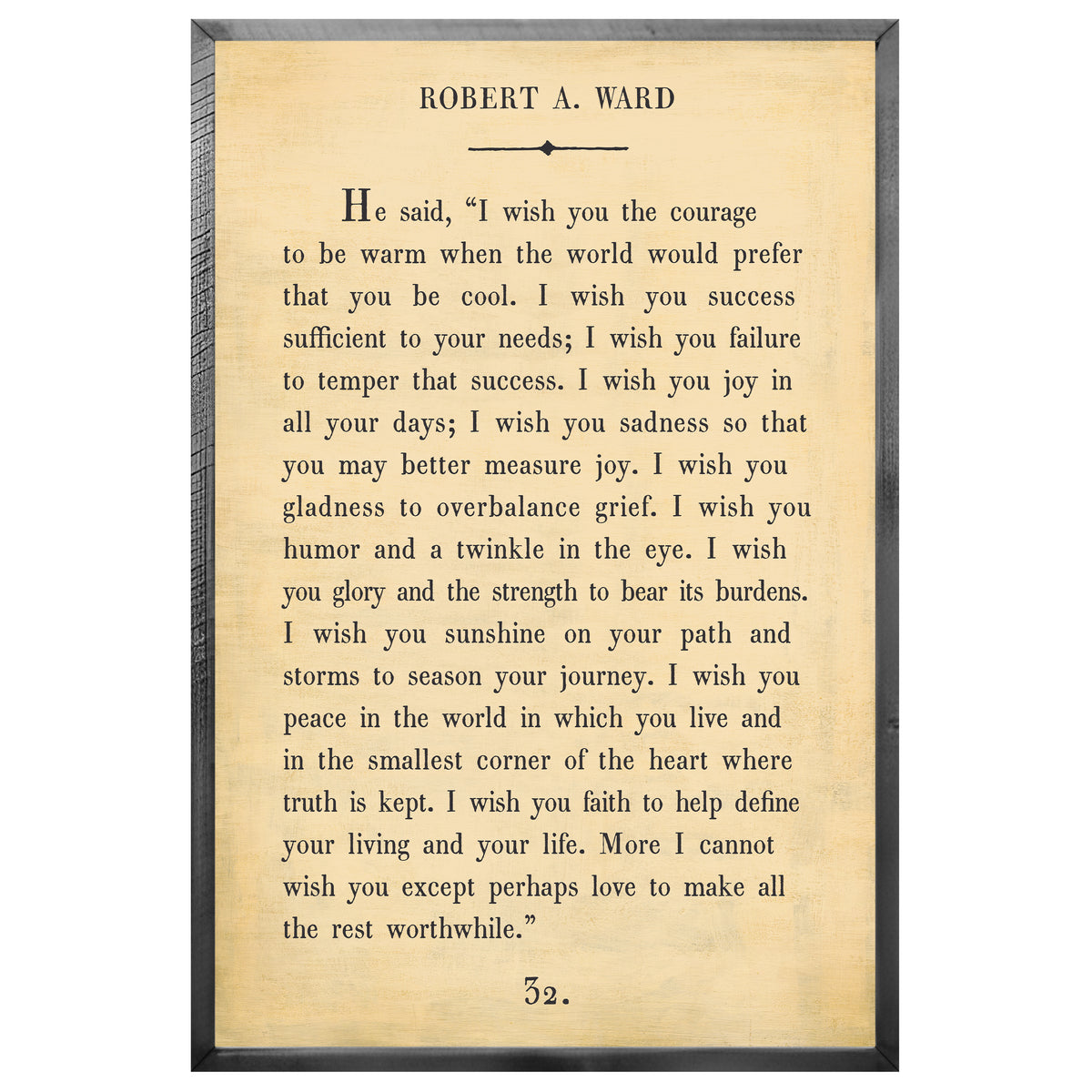 Robert A. Ward Art Print - Grey Wood