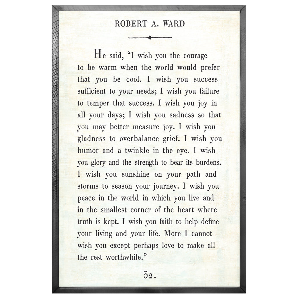Robert A. Ward Art Print - Grey Wood