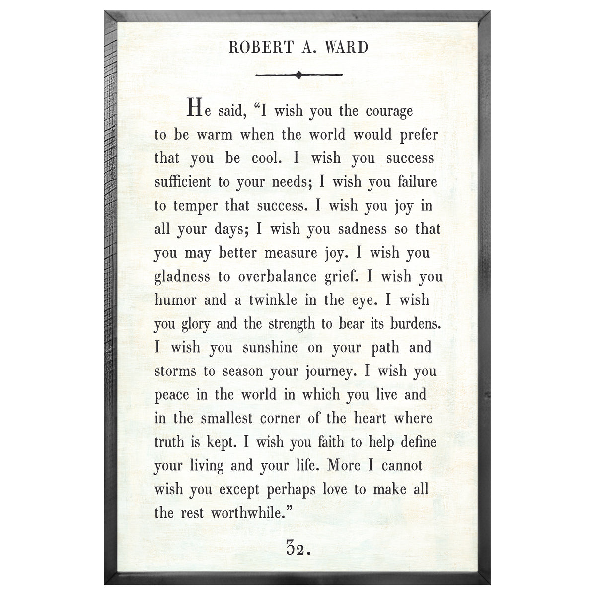 Robert A. Ward Art Print - Grey Wood