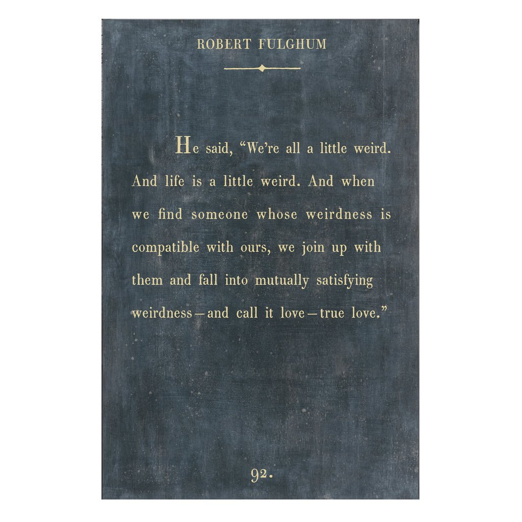 Robert Fulghum Art Print - Gallery Wrap